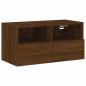 Preview: TV-Wandschrank Braun Eiche-Optik 60x30x30 cm Holzwerkstoff