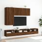 Preview: TV-Wandschrank Braun Eiche-Optik 60x30x30 cm Holzwerkstoff