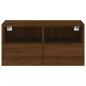 Preview: TV-Wandschrank Braun Eiche-Optik 60x30x30 cm Holzwerkstoff