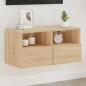 Preview: ARDEBO.de - TV-Wandschrank Sonoma-Eiche 60x30x30 cm Holzwerkstoff