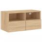 Preview: TV-Wandschrank Sonoma-Eiche 60x30x30 cm Holzwerkstoff