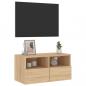 Preview: TV-Wandschrank Sonoma-Eiche 60x30x30 cm Holzwerkstoff