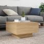 Preview: Couchtisch mit LED-Leuchten Sonoma-Eiche 55x55x31 cm