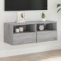 Preview: ARDEBO.de - TV-Wandschrank Grau Sonoma 80x30x30 cm Holzwerkstoff