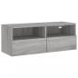 Preview: TV-Wandschrank Grau Sonoma 80x30x30 cm Holzwerkstoff