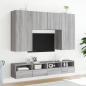 Preview: TV-Wandschrank Grau Sonoma 80x30x30 cm Holzwerkstoff