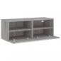 Preview: TV-Wandschrank Grau Sonoma 80x30x30 cm Holzwerkstoff