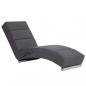 Preview: Massage Chaiselongue Grau Kunstleder