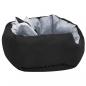 Preview: Wendbares & waschbares Hundekissen Grau und Schwarz 65x50x20 cm