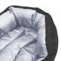 Preview: Wendbares & waschbares Hundekissen Grau und Schwarz 65x50x20 cm