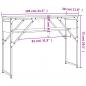 Preview: Konsolentisch mit Ablage Grau Sonoma 105x30x75cm Holzwerkstoff