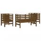 Preview: 3-tlg. Garten-Lounge-Set Honigbraun Massivholz Kiefer