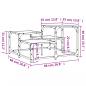 Preview: Couchtisch Sonoma-Eiche 68x68x40 cm Holzwerkstoff