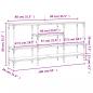 Preview: Konsolentisch Sonoma-Eiche 160x29x80 cm Holzwerkstoff