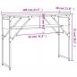 Preview: Konsolentisch mit Ablage Schwarz 105x30x75cm Holzwerkstoff