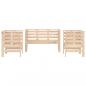 Preview: 3-tlg. Garten-Lounge-Set Massivholz Kiefer