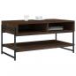 Preview: Couchtisch Braun Eichen-Optik 90x50x45 cm Holzwerkstoff