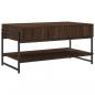 Preview: Couchtisch Braun Eichen-Optik 90x50x45 cm Holzwerkstoff