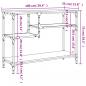 Preview: Konsolentisch mit Ablagen Grau Sonoma 100x35x75 cm