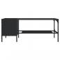 Preview: Couchtisch mit Regal Schwarz 100x51x40 cm Holzwerkstoff