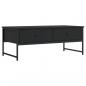 Preview: Couchtisch Schwarz 101x49x39,5 cm Holzwerkstoff