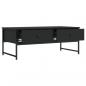 Preview: Couchtisch Schwarz 101x49x39,5 cm Holzwerkstoff