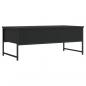 Preview: Couchtisch Schwarz 101x49x39,5 cm Holzwerkstoff