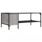 Preview: Couchtisch mit Regal Grau Sonoma 100x51x40 cm Holzwerkstoff