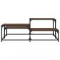 Preview: Couchtisch Braun Eichen-Optik 107x107x40 cm Holzwerkstoff