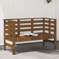 Preview: ARDEBO.de - Gartenbank Honigbraun 111,5x53x71 cm Massivholz Kiefer