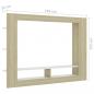 Preview: TV-Schrank Weiß und Sonoma-Eiche 152x22x113 cm Holzwerkstoff