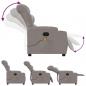 Preview: Massagesessel Elektrisch Taupe Stoff