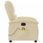 Preview: Massagesessel Elektrisch Creme Stoff