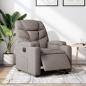 Preview: ARDEBO.de - Relaxsessel Elektrisch Taupe Stoff