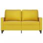 Preview: 2-Sitzer-Sofa Gelb 120 cm Samt