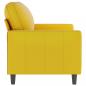 Preview: 2-Sitzer-Sofa Gelb 120 cm Samt