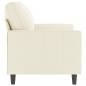 Preview: 2-Sitzer-Sofa Creme 120 cm Samt