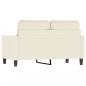 Preview: 2-Sitzer-Sofa Creme 120 cm Samt