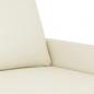 Preview: 2-Sitzer-Sofa Creme 120 cm Samt