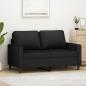 Preview: ARDEBO.de - 2-Sitzer-Sofa Schwarz 120 cm Samt