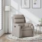 Preview: ARDEBO.de - Relaxsessel Taupe Stoff