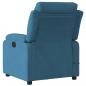 Preview: Massagesessel Blau Samt