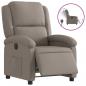 Preview: Relaxsessel Elektrisch Taupe Stoff