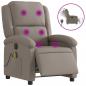 Preview: Massagesessel Elektrisch Taupe Stoff