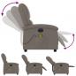 Preview: Massagesessel Elektrisch Taupe Stoff