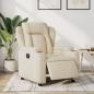 Preview: ARDEBO.de - Relaxsessel Elektrisch Creme Stoff