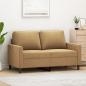 Preview: ARDEBO.de - 2-Sitzer-Sofa Braun 120 cm Samt