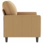 Preview: 2-Sitzer-Sofa Braun 120 cm Samt