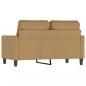 Preview: 2-Sitzer-Sofa Braun 120 cm Samt