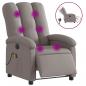 Preview: Massagesessel Elektrisch Taupe Stoff